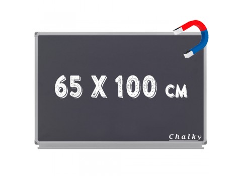 Chalky Manyetik Kara Tahta Siyah Yüzey 65x100 cm